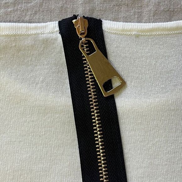 Soft Surroundings Marguiles Zip Back Tunic Sweater Top Ivory Size S - Picture 7 of 12